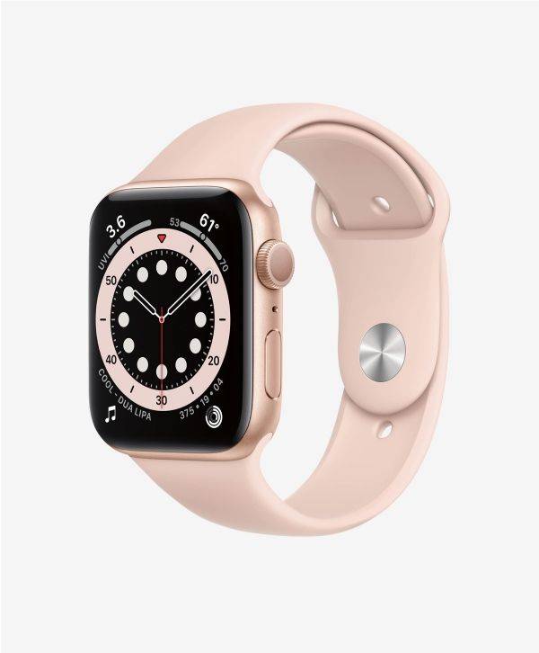Apple Watch Series 6 GPS Aluminium Gold Bracelet Sport Pink Sand 40 mm  - 1